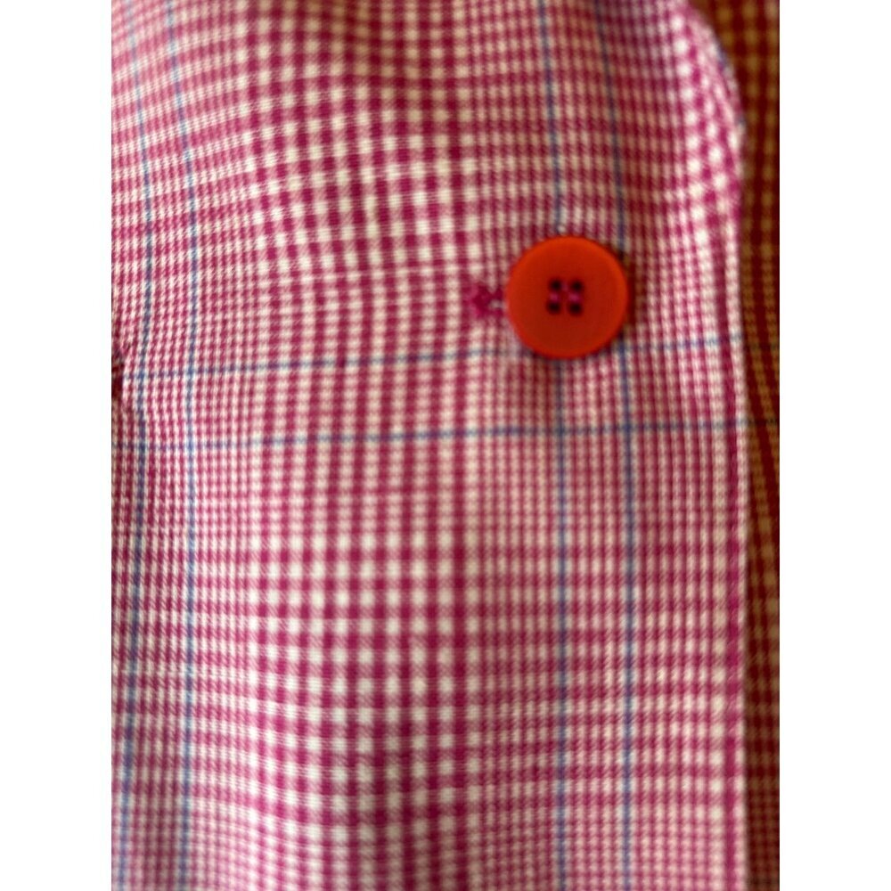 Vintage Country Sophisticates Pink & White Checkered Blazer Size 18 - Picture 2 of 5